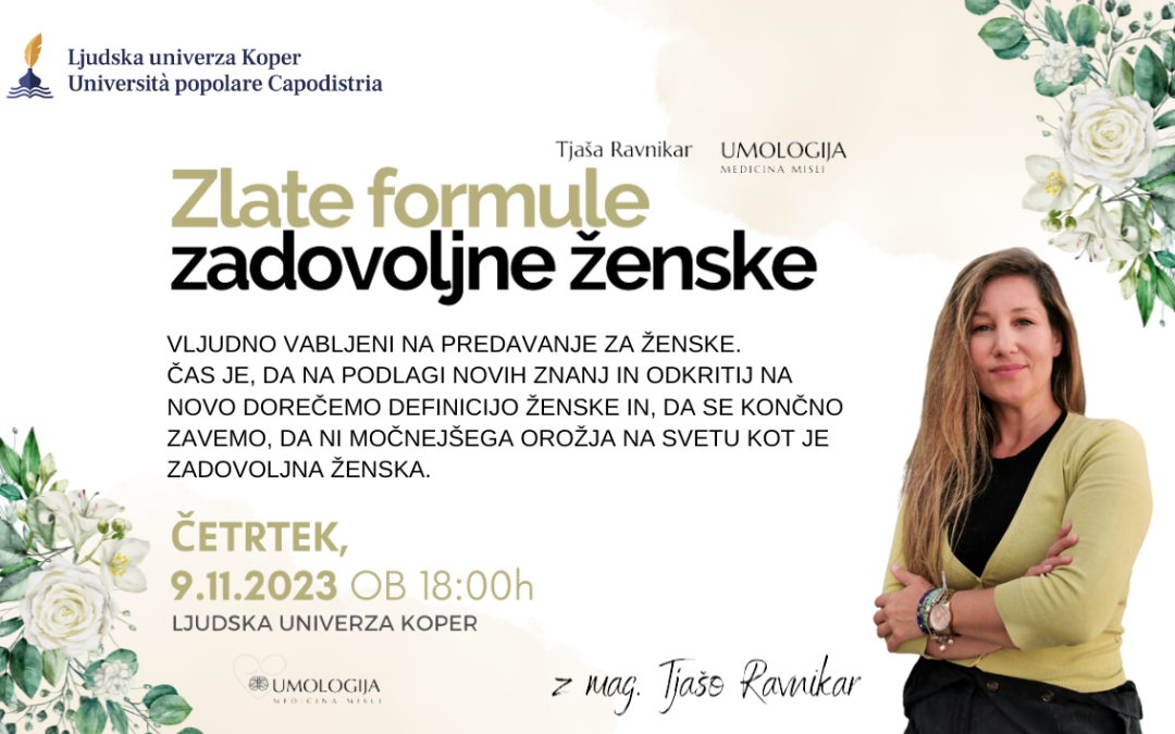 Predavanje: Zlate formule zadovoljne ženske