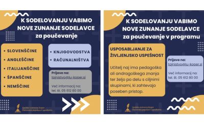 Učitelji – vabljeni k sodelovanju