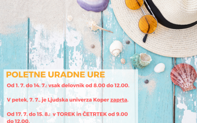 Poletni urnik uradnih ur